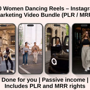 Women dancing aesthetic video clips for social media reels and content creators