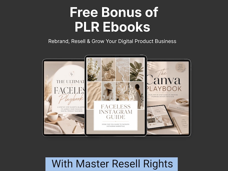 Bonus of PLR ebooks