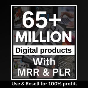 Pacote PLR MRR definitivo com mais de 65 milhões de dólares, ideal para renda passiva | Produtos digitais PLR MRR | Direitos de revenda master | Todos os nossos produtos digitais PLR