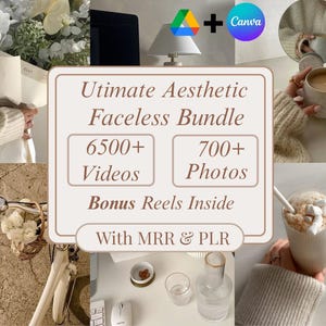 6500+ Faceless Video Reels & Photos: Canva Editable Social Media Content (PLR MRR Resell Rights)