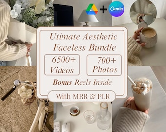 6500+ Faceless Reels Bundle | Luxury Aesthetic Videos for Instagram & TikTok | PLR + MRR Resell Rights