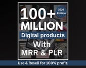 100 Million+ Ultimate PLR MRR Bundle Ideal for Passive Income | Plr Mrr Digital Products| Master Resell Rights| All our PLR Digital Products
