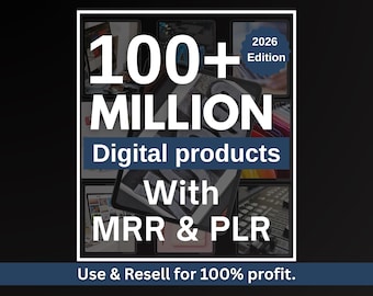 1億以上の究極のPLR MRRバンドルは受動的な収入に最適です | PLR Mrrデジタル製品 | マスター再販権 | すべてのPLRデジタル製品