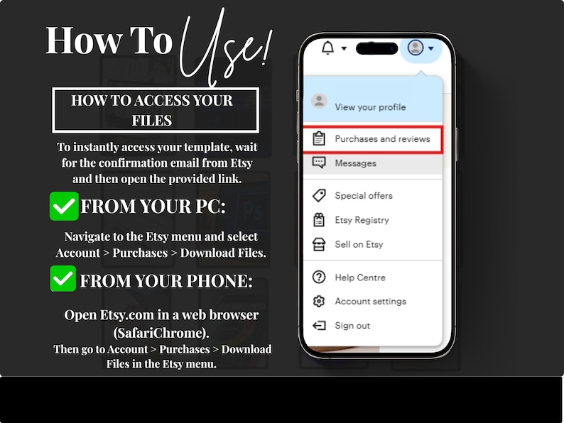 How to download digital products from etsy