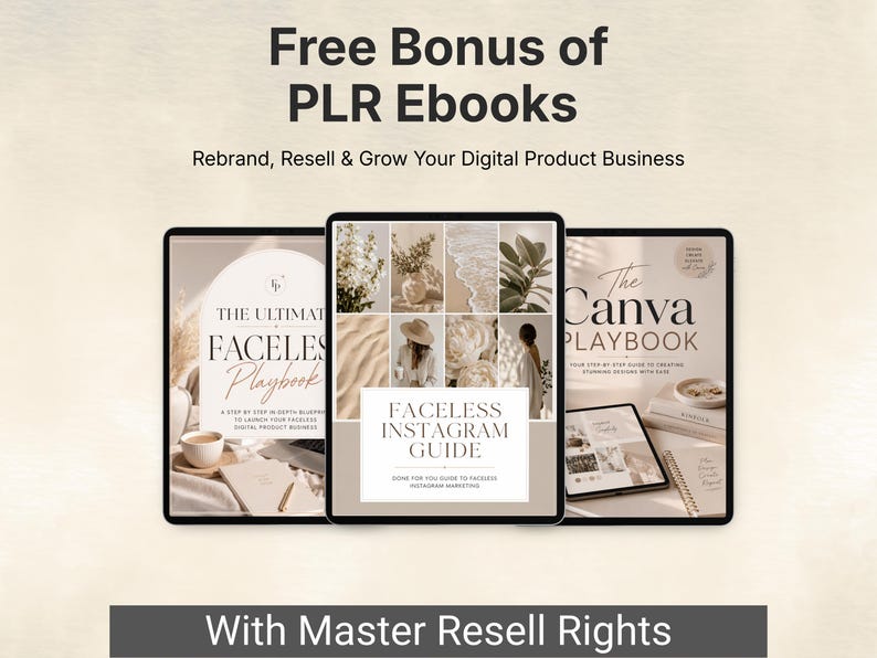 Free PLR ebooks bonus