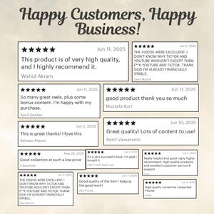 Happy Customer Happy business reviews from etsy