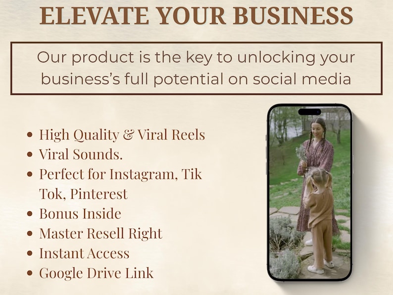 Elevate your Business With our MRR Reels bundle
