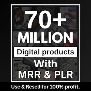 70 Millionen+ Ultimatives PLR MRR Bundle, ideal für passives Einkommen, Plr Mrr Digital Produkte, Master Resell Rechte, alle unsere PLR Digital Produkte