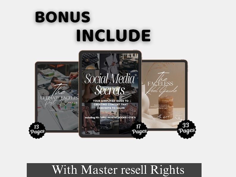Bonus of PLR ebooks