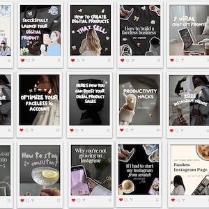 Editable Instagram carousel slides designed for digital entrepreneurs and content creators
