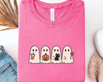 Shirt schattig Halloween-spoken, T-shirt schattige geesten, shirt griezelig seizoen, shirt schattig boe-geroep, liefhebbers Halloween-geesten, griezelig unisex-shirt