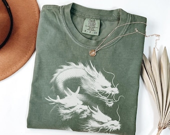 Boho Japanese Dragons Shirt: Japanese Culture Comfort Colors® T-Shirt