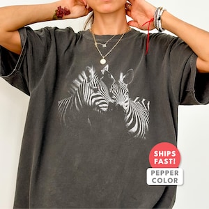 Ästhetisches Zebra Shirt: Komfort Farben Zebra Wildtier T-Shirt