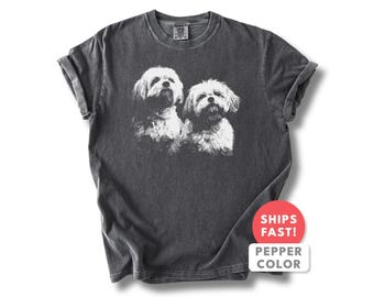Camiseta Shih Tzu, camiseta con estampado de perro vintage