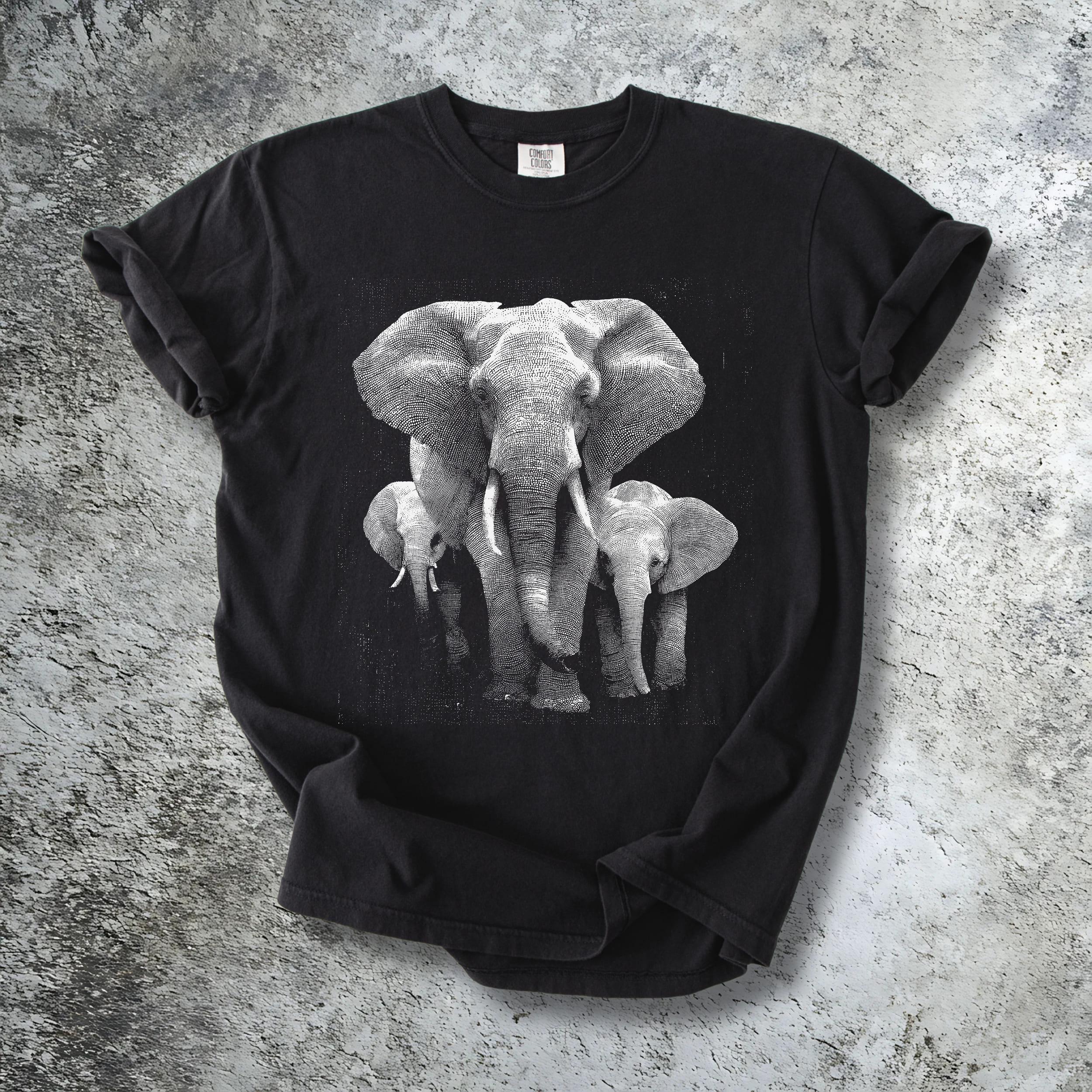 Vintage Elephant T-shirt: Garment Dyed Safari Tee - Etsy