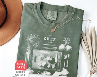Vintage Prepboard Shirt: Comfort Colors Chef Foodie T-Shirt