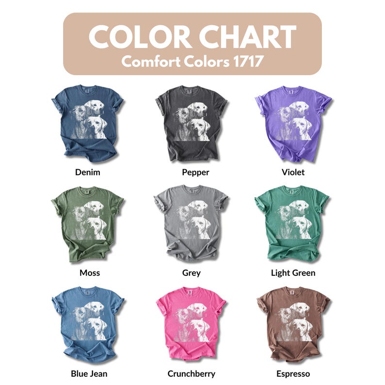 Camiseta Labrador | Camiseta Vintage com Retrato de Labrador | Presente para Pais e Mães de Labradores | Camiseta Comfort Colors com Estampa da Raça Labrador imagem 9