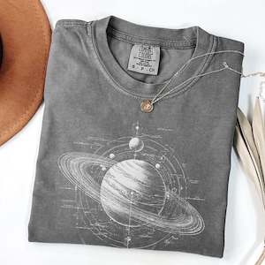 Vintage Solar System Shirt: Space Planet Comfort Colors® T-Shirt