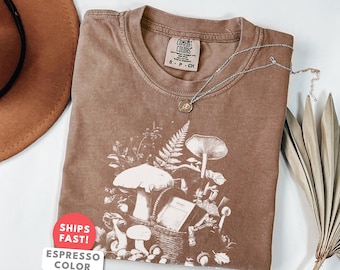 Koszulka Vintage Mushroom Forager: Koszulka Comfort Colors Mushroom Mycology