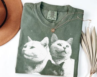Ragdoll Cat Shirt | Vintage Aesthetic Cat Graphic Tee | Comfort Colors Cat Lover Gift | Cottagecore Pet Top