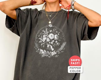 Vintage Florist Shirt: Comfort Colors Floral Designer Bouquet T-Shirt