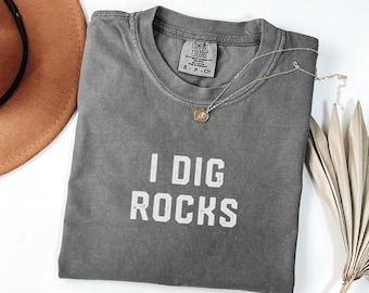 Me encantan las rocas, camiseta de coleccionista de rocas