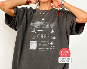 Vintage Prepboard Shirt: Comfort Colors Chef Foodie T-Shirt