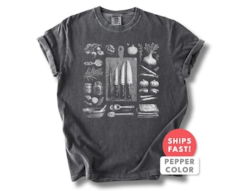 Chemise vintage Prepboard : t-shirt Comfort Colors Chef pour gourmets
