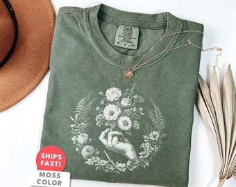 Vintage Florist Shirt: Comfort Colors Floral Designer Bouquet T-Shirt