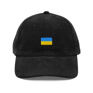 Ukraine Flag Baseball Cap, Gift For Ukraine Flag Lovers, Cute Ukraine Corduroy Cap, Sustainable Hat, Embroidered Hat, Vintage Funny Hat