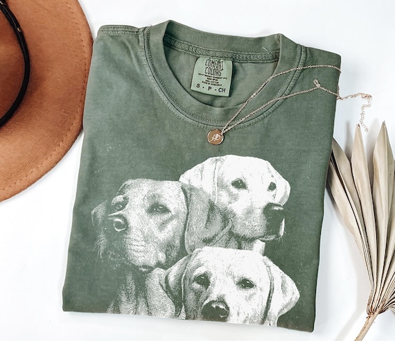 Labrador Shirt | Vintage Lab Dog Portrait Tee | Labrador Mom Dad Gift | Comfort Colors Lab Dog Breed Graphic Top