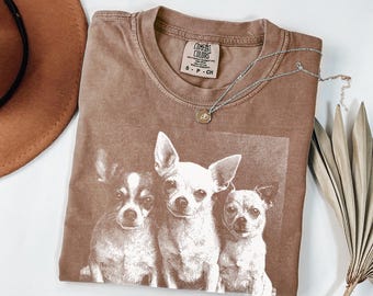 Vintage Chihuahua Shirt, Chihuahua Dog Graphic Tee