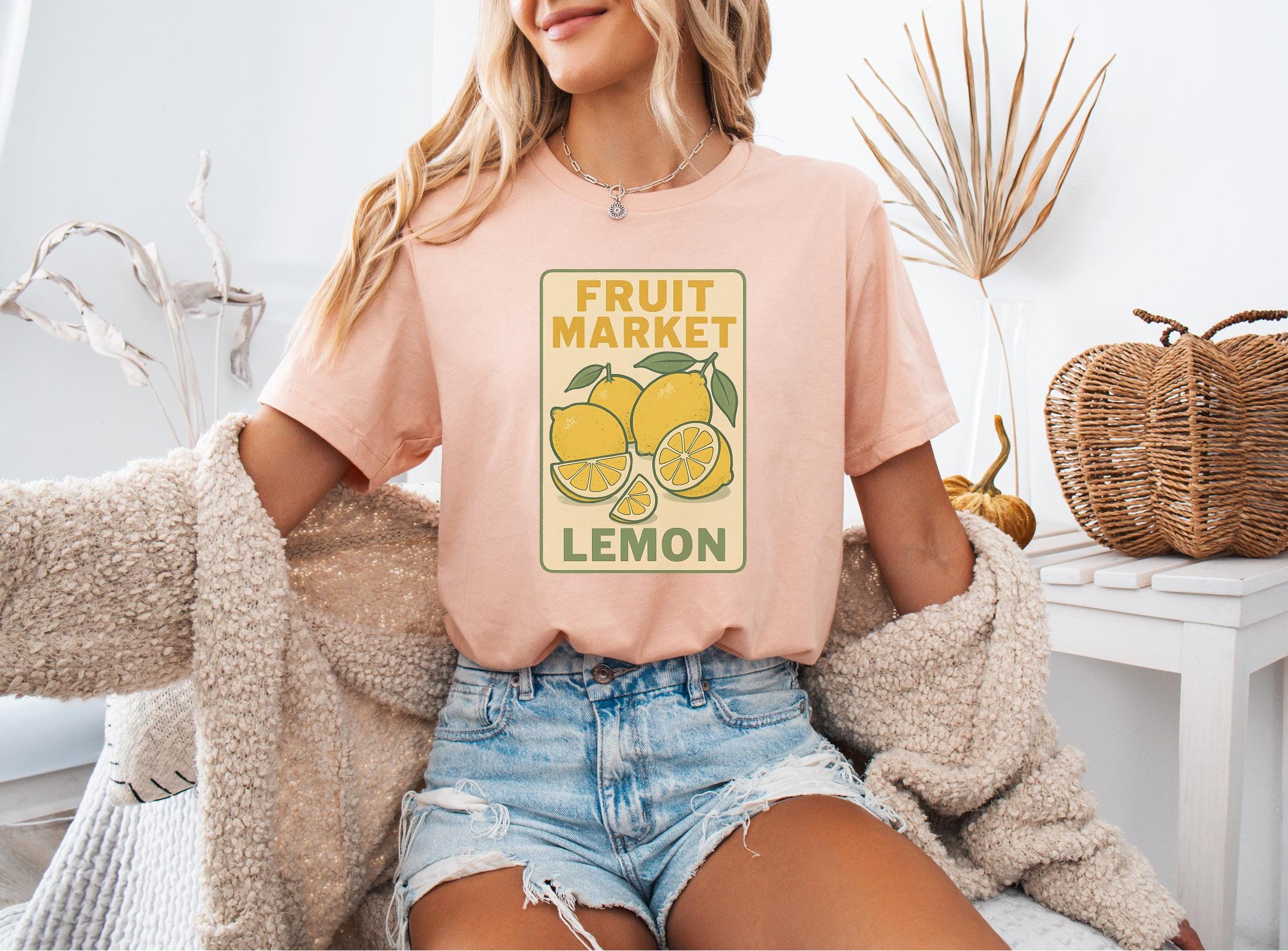Vintage Lemon Fruit Market T-shirt, Trendy Unisex Tee - Etsy