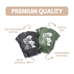 Camiseta Labrador | Camiseta Vintage com Retrato de Labrador | Presente para Pais e Mães de Labradores | Camiseta Comfort Colors com Estampa da Raça Labrador imagem 8