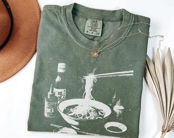 T-shirt Ramen Comfort Colors : t-shirt pour gourmets japonais