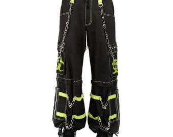 Jupiter Terminal 1 Black Wide Cyber Goth Raver Vintage Y2K Pocket 