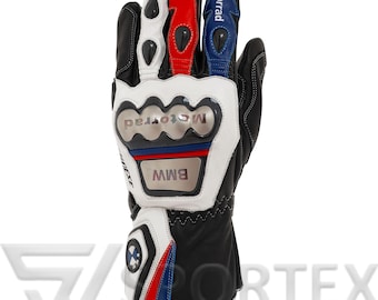 BMW Motorrad Racing Handschuhe: Leder S1000RR Motorrad-Handschuh