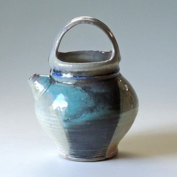 Handmade Pottery Pitcher.  Wood Fired.