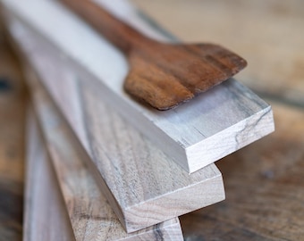 Walnut wood blanks, set of 4 blocks for spoon carving