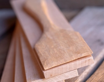 Basswood blanks , set of 4 blocks for spatula carving