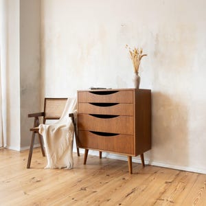 Highboard, vintage highboard, retro highboard, mid-century highboard, wooden highboard, storage cabinet, tall sideboard, designer highboard