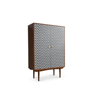 Highboard, vintage highboard, retro highboard, mid-century highboard, wooden highboard, storage cabinet, tall sideboard, designer highboard