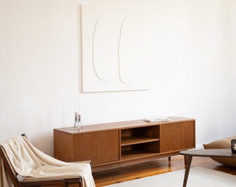 Mobile TV in rovere moderno di metà secolo, credenza LOTV