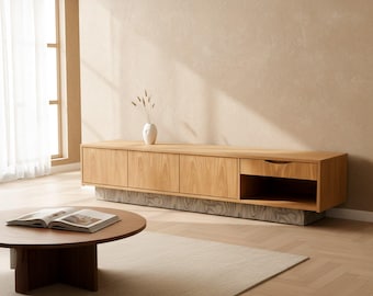 Credenza MILO, vintage, metà secolo, boho, naturale