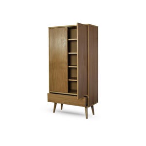 Highboard, vintage highboard, retro highboard, mid-century highboard, wooden highboard, storage cabinet, tall sideboard, designer highboard