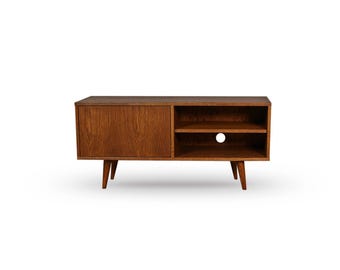 MINI BROWN Vintage Medienkonsole, Retro TV-Ständer