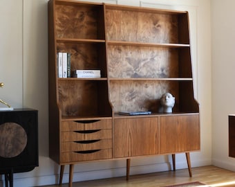 Mid-Century Modern Highboard, Wooden Storage Cabinet, Designer Sideboard