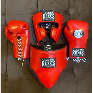 Cleto Reyes Boxing Glove Set|Handmade Leather boxing Gloves | cleto reyes Boxing Gear boxing set | Leather gloves | boxing gift image 3