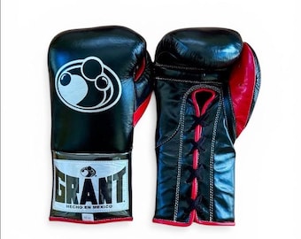 Rękawice bokserskie Grant | Rękawice bokserskie z najwyższej jakości skóry | Spersonalizowane rękawice dla profesjonalnych zawodników, prezent dla miłośników boksu