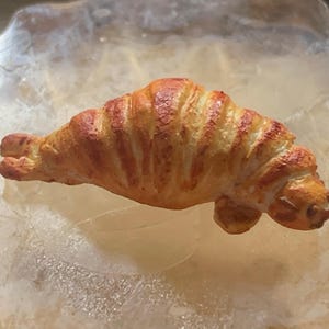Mini Croissant Seal - Keychain Polymer Clay
